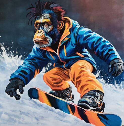 "Ride the Wild" von Marcell Dergecz, Malerei kaufen auf Select