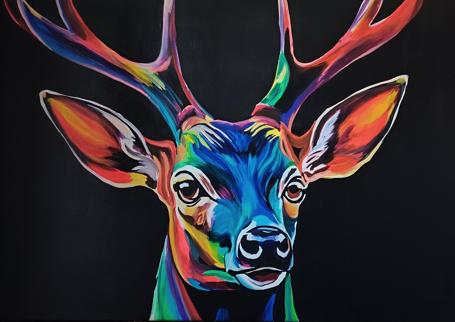 "Spectrum of The Wild" Marcell Dergecz Original painting for sale