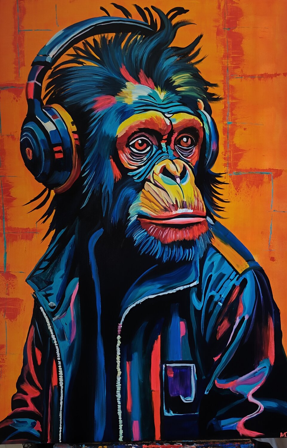 "Guardian of The Sounds" Marcell Dergecz Original painting for sale