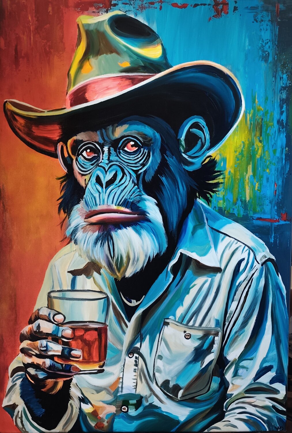 "Texas 3" Marcell Dergecz Original painting for sale