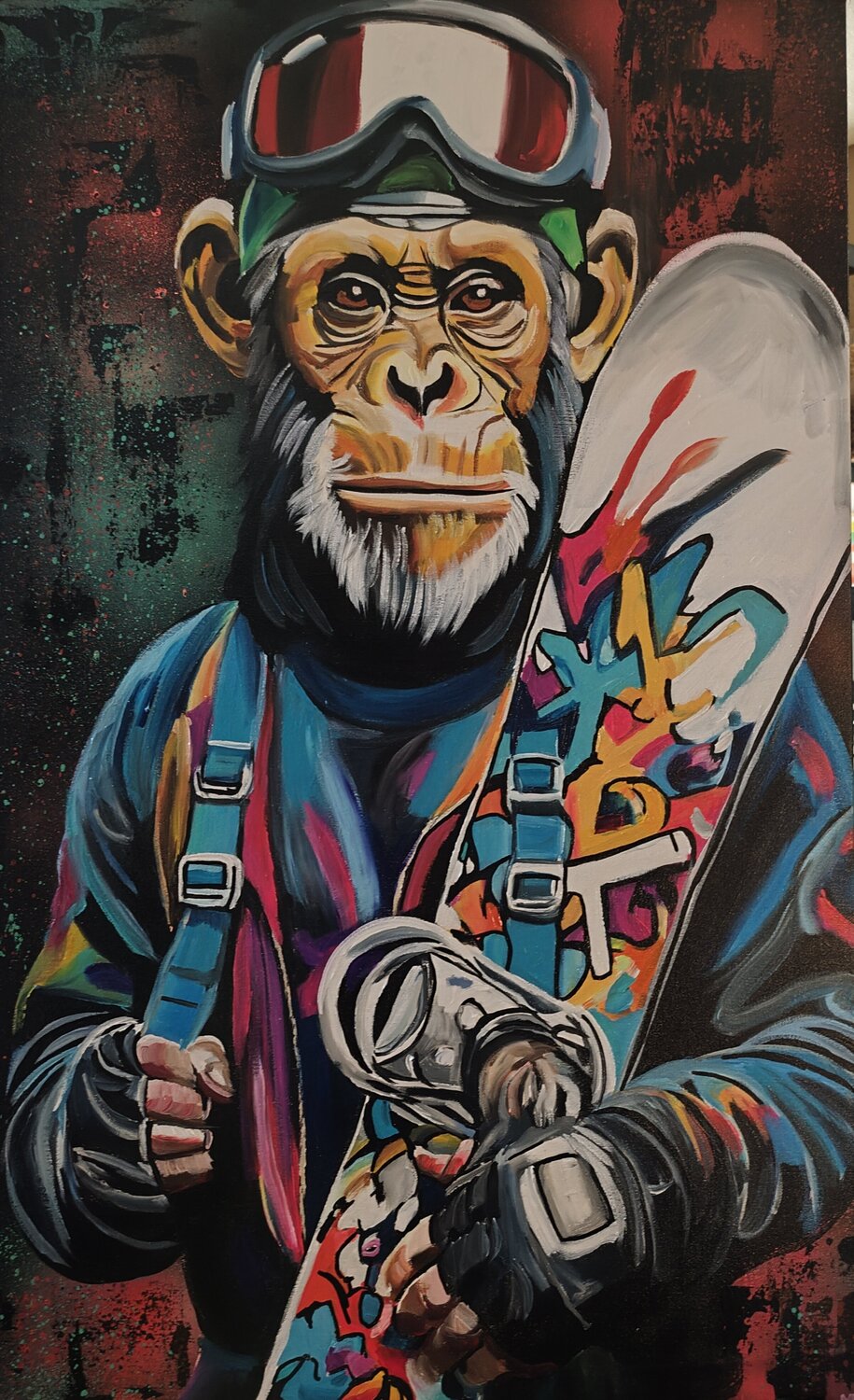 "Born to Pide" Marcell Dergecz Original painting for sale