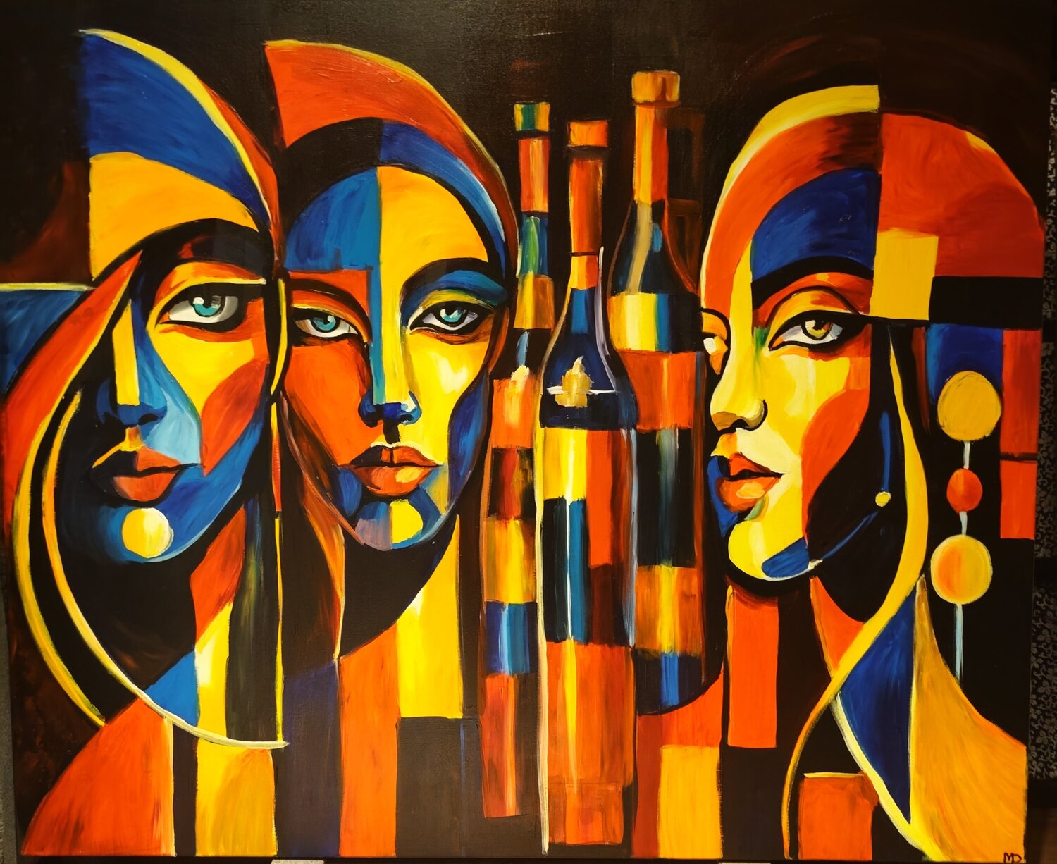 "Velvet Night" Marcell Dergecz Original painting for sale