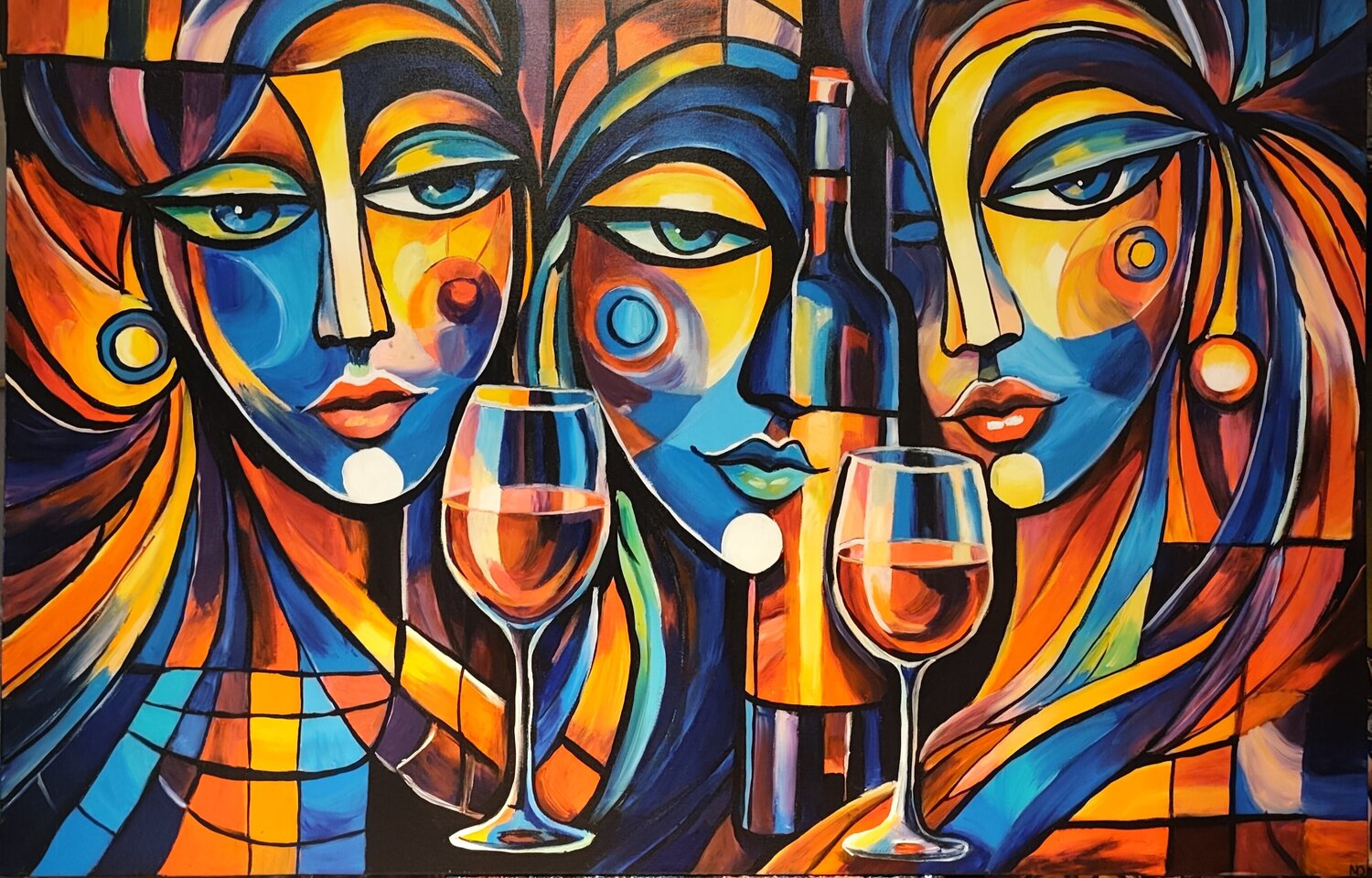 "Velvet Nights" Marcell Dergecz Original painting for sale