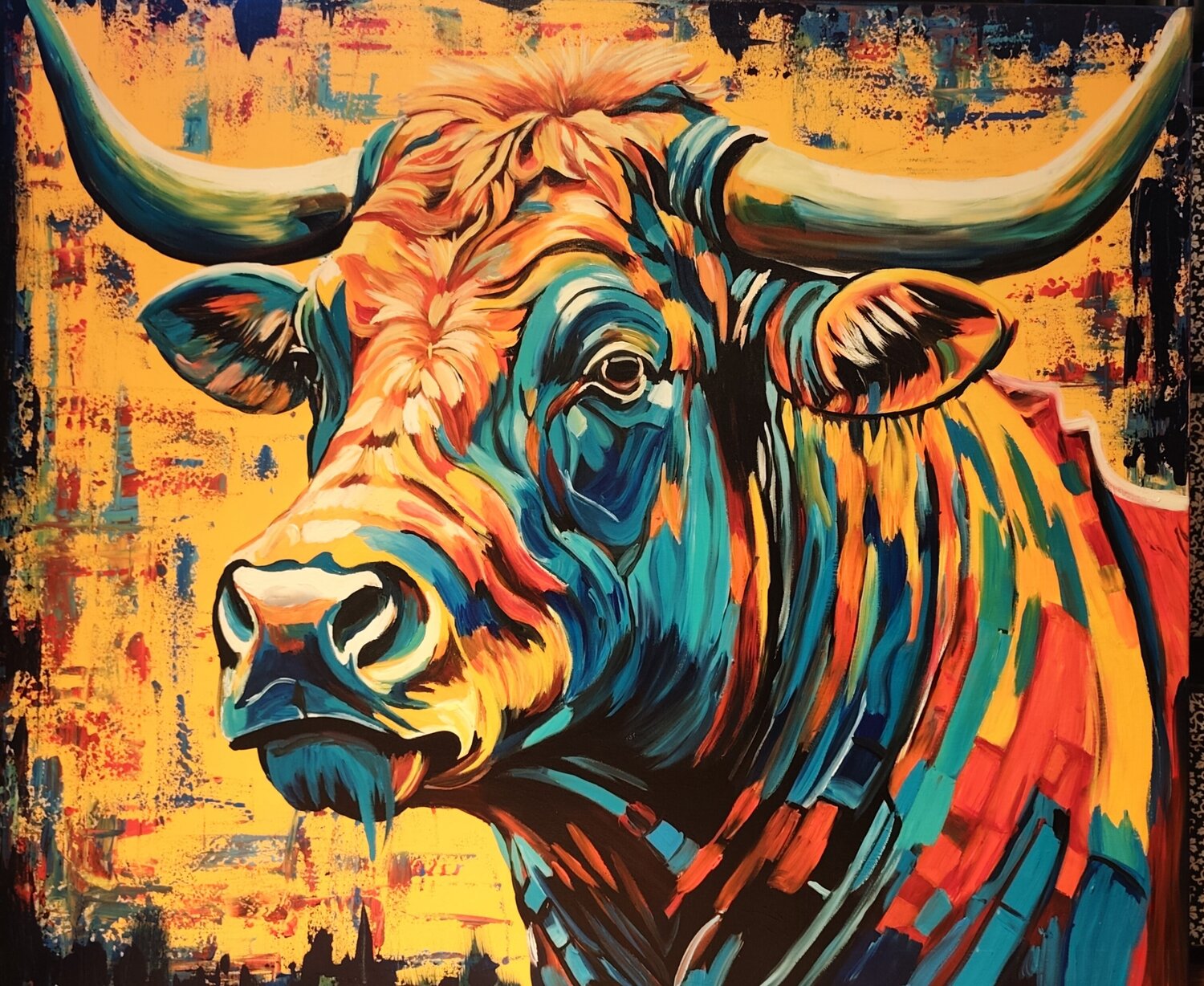 "Soul of the Plains" Marcell Dergecz Original painting for sale