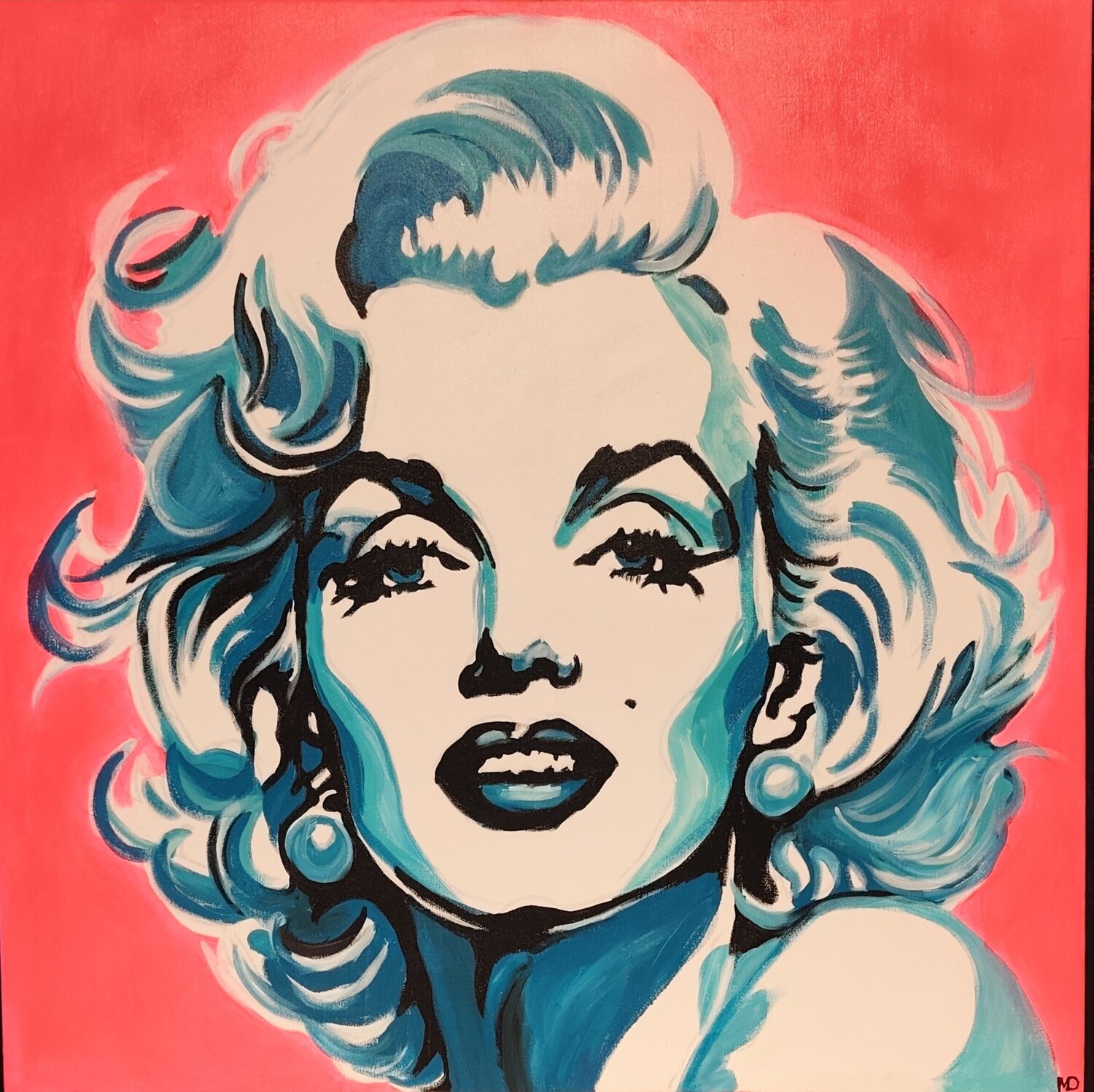 "Marilyn" Marcell Dergecz Original painting for sale