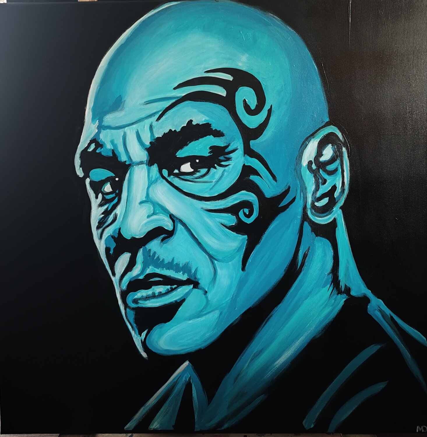 "Iron Mike" Marcell Dergecz Original painting for sale