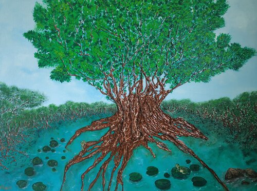 Unter der Krone des Unwirklichen by Natalia Kison, Painting for Sale on Select