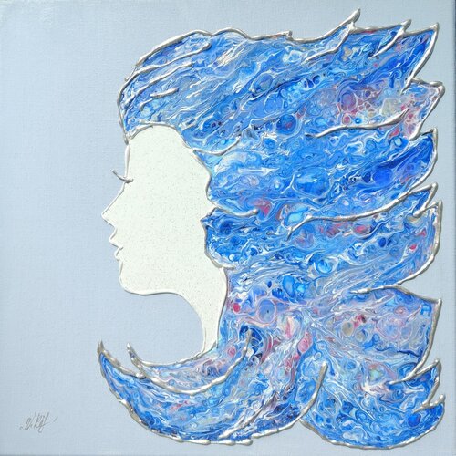 Frozen Fantasie: Eiskönigin by Natalia Kison, Painting for Sale on Select