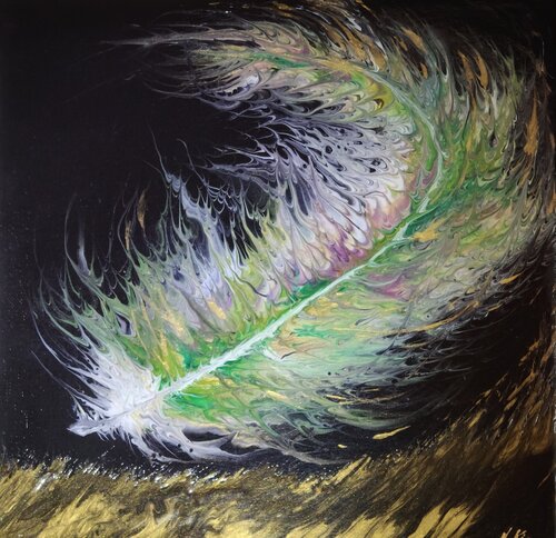 Phönixfeder by Natalia Kison, Painting for Sale on Select