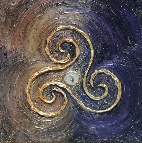 Genesis 0.0 - The First Impulse by Natalia Kison, Painting for Sale on Select
