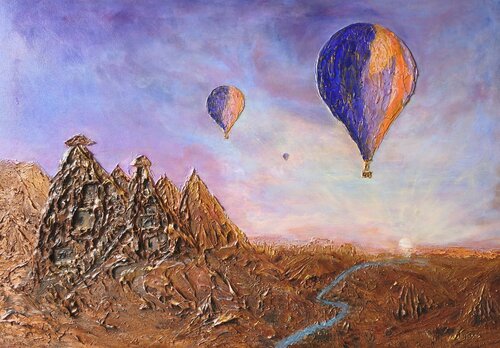 Cappadocia. Where Time Stands Still by Natalia Kison, Painting for Sale on Select