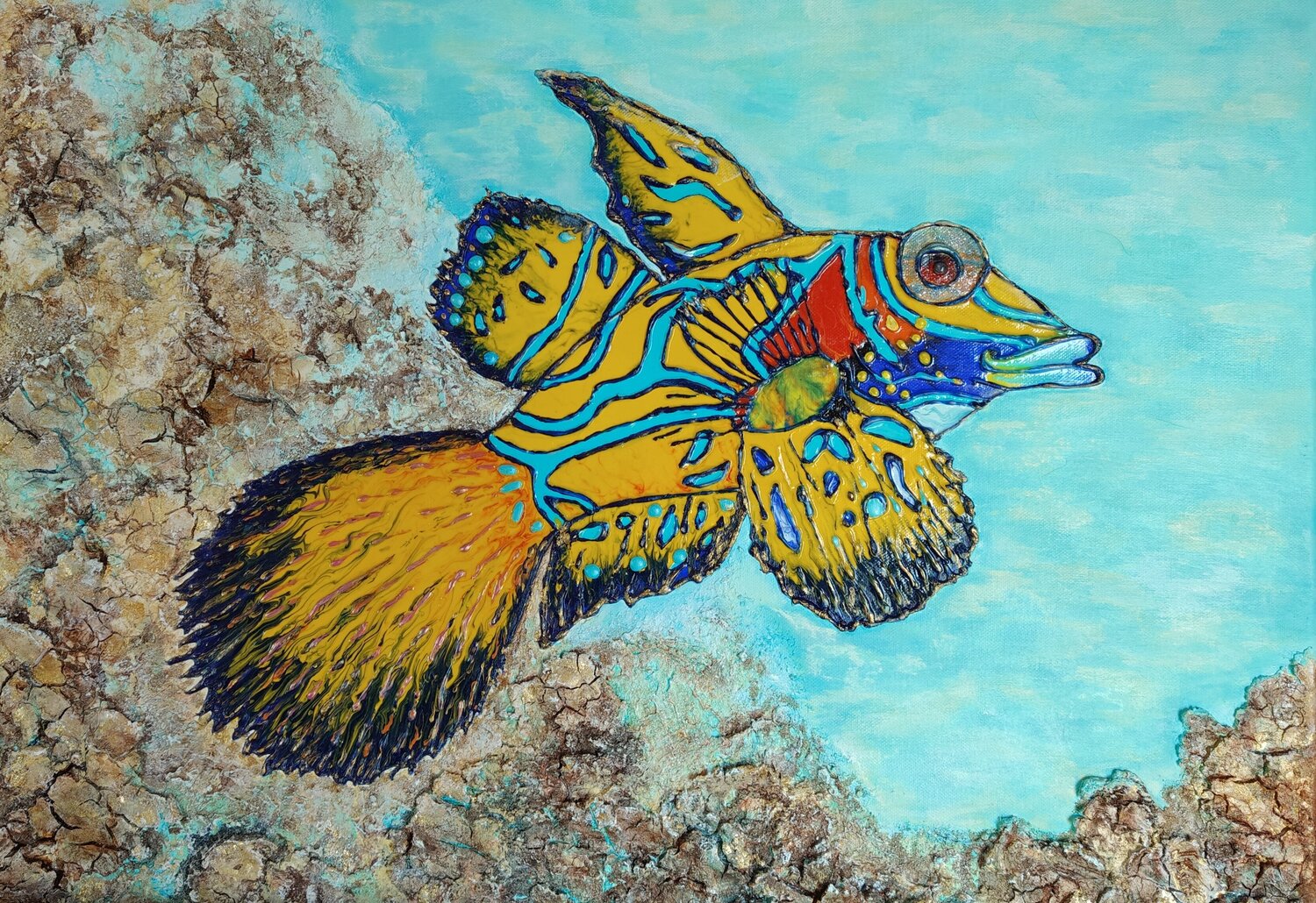 Fantasie unter Wasser Natalia Kison Original painting for sale