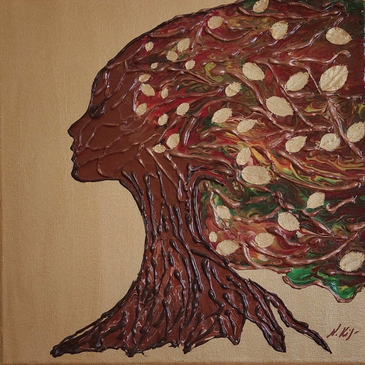 Seele des Herbstes. Die Hamadryade Natalia Kison Original painting for sale