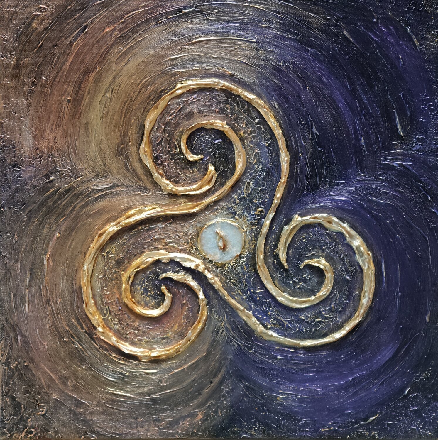 Genesis 0.0 - The First Impulse Natalia Kison Original painting for sale