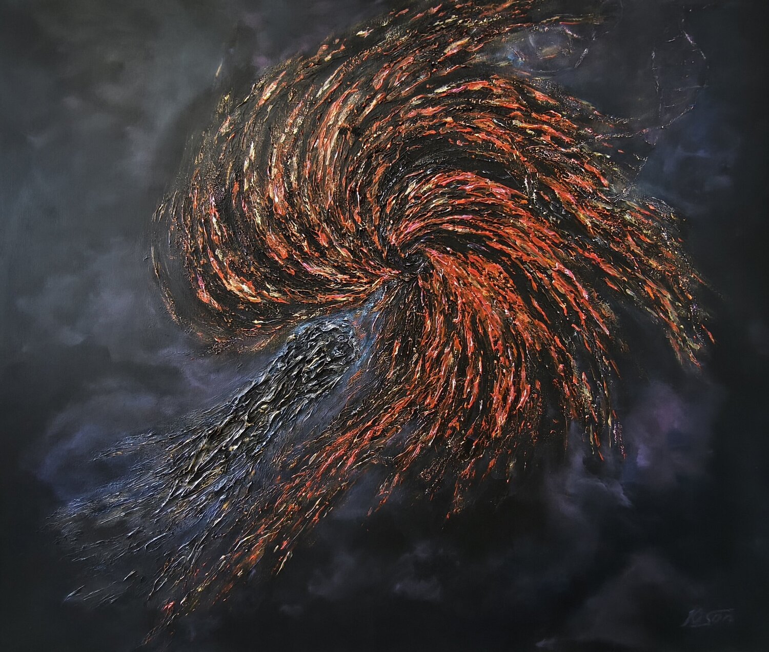 Genesis 1.2 - Code Activation Natalia Kison Original painting for sale