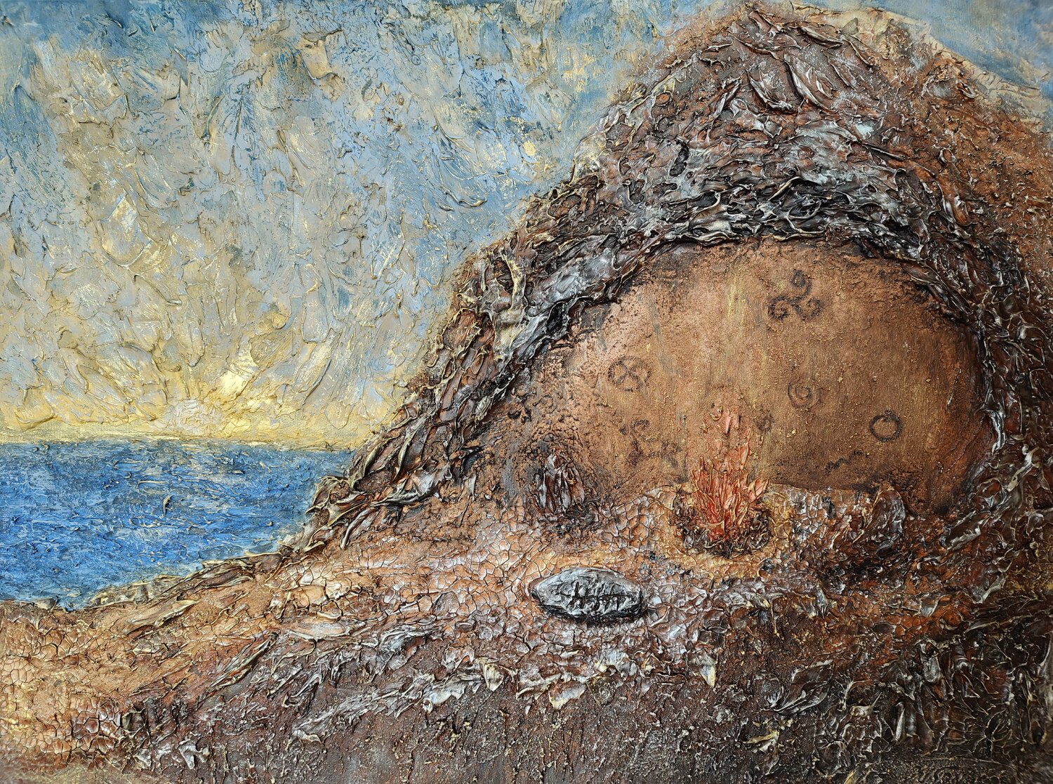 Genesis 2.1 - Emergence Natalia Kison Original painting for sale