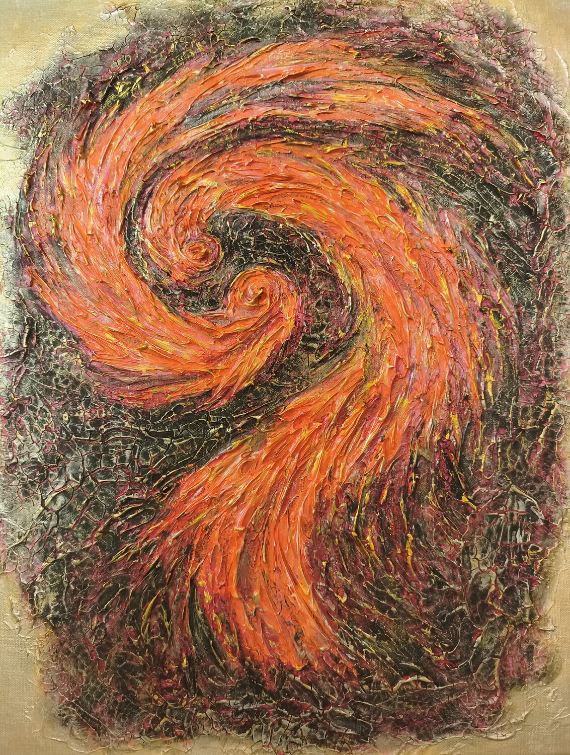 Tango on Embers Natalia Kison Original painting for sale