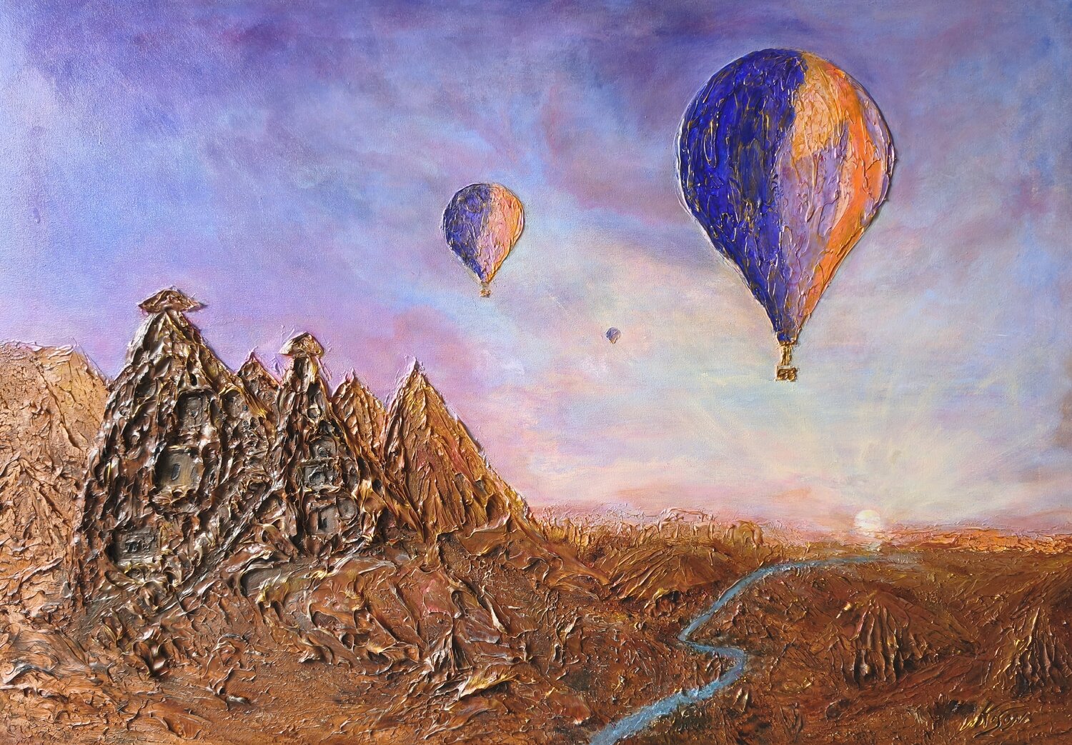 Cappadocia. Where Time Stands Still Natalia Kison Original painting for sale