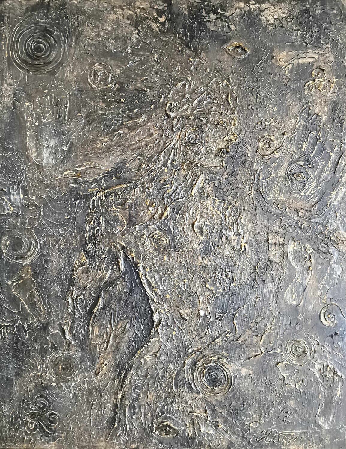 Genesis 2.3 - After Natalia Kison Original painting for sale