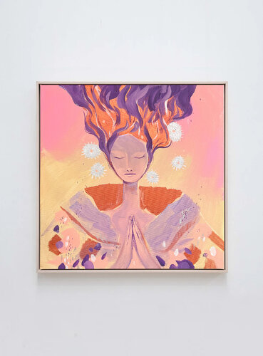 Muse IV 40x40cm by Alexandra Stanciu, Painting for Sale on Select