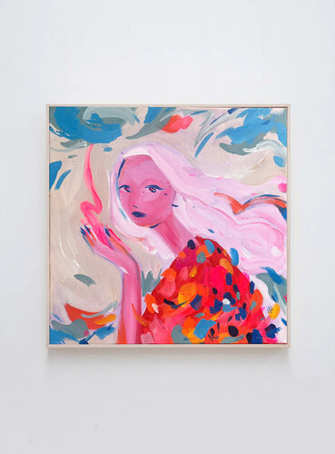 Muse III 40x40cm by Alexandra Stanciu, Painting for Sale on Select