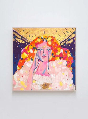 Muse I 40x40cm by Alexandra Stanciu, Painting for Sale on Select