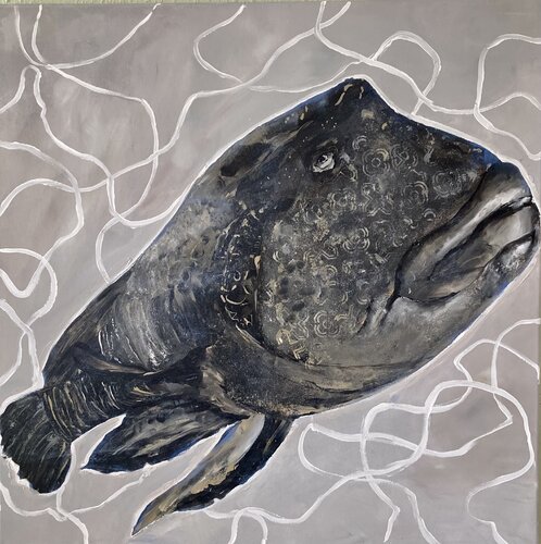 Fisch #4 by Kseniia Dobriakova, Painting for Sale on Select