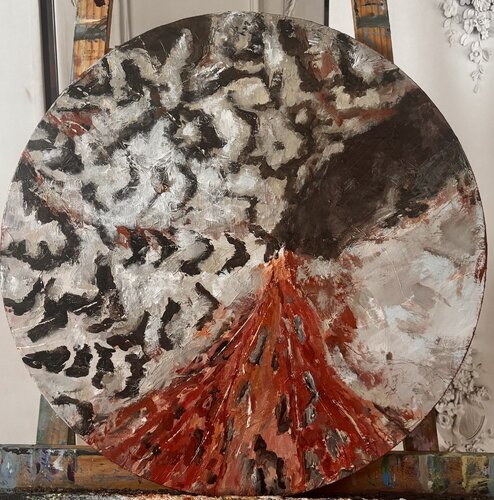 Auf der Schattenseite by Kseniia Dobriakova, Painting for Sale on Select