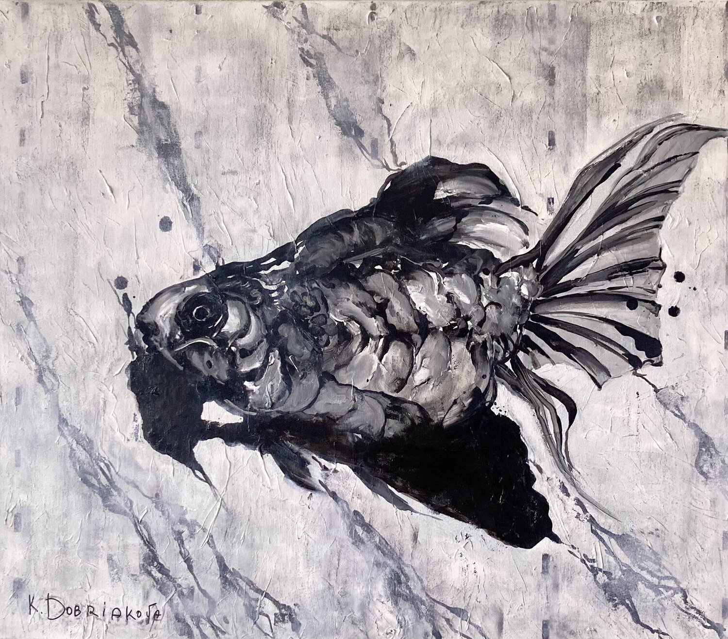 Fisch #1 Kseniia Dobriakova Original painting for sale