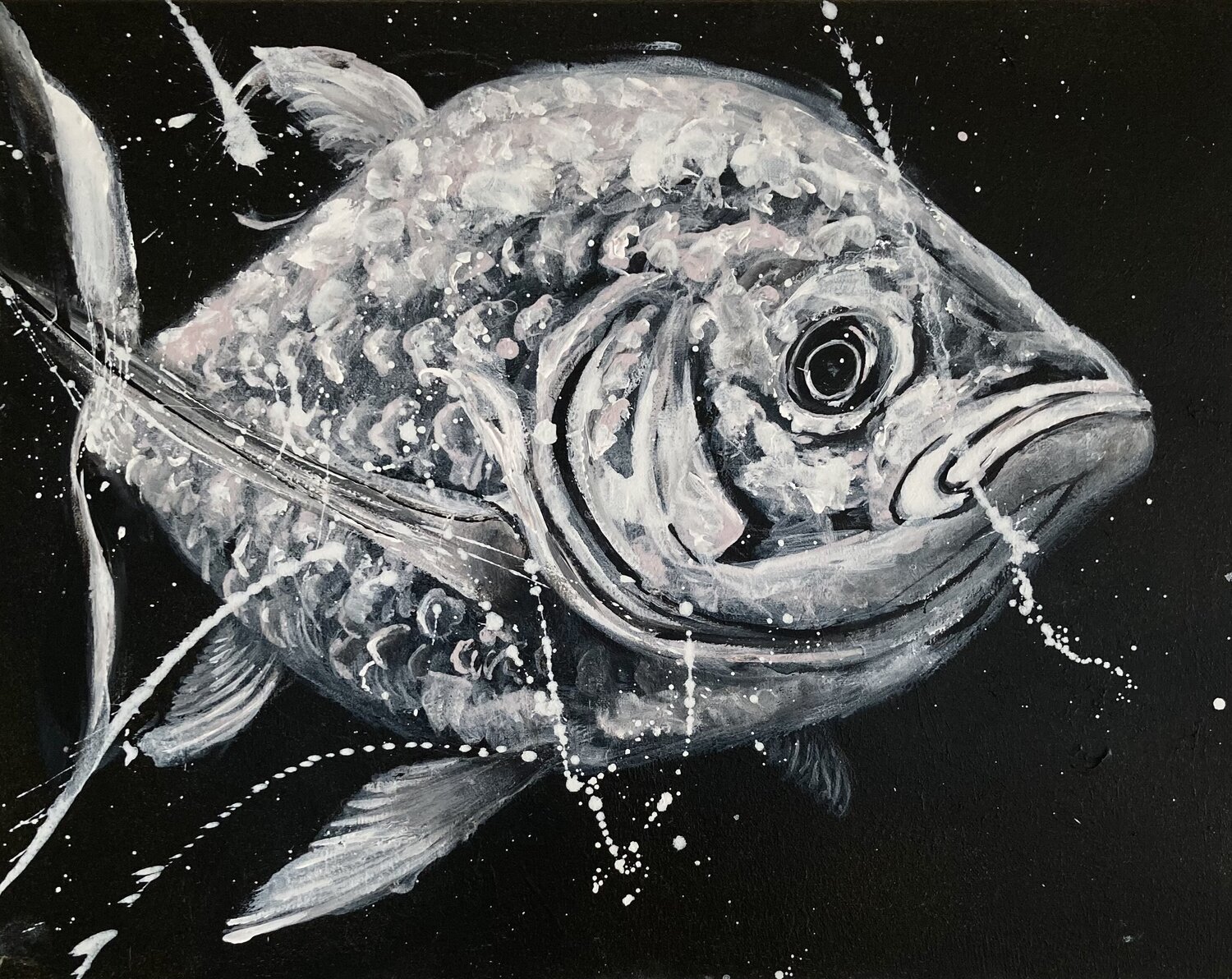 Fisch #3 Kseniia Dobriakova Original painting for sale