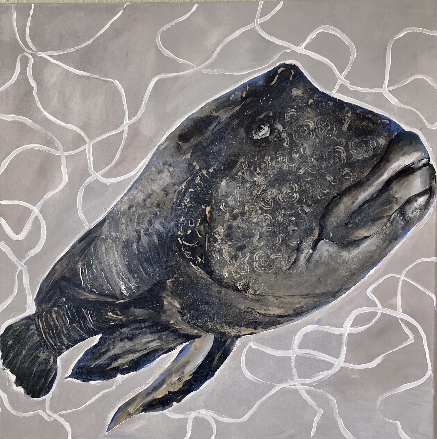Fisch #4 Kseniia Dobriakova Original painting for sale