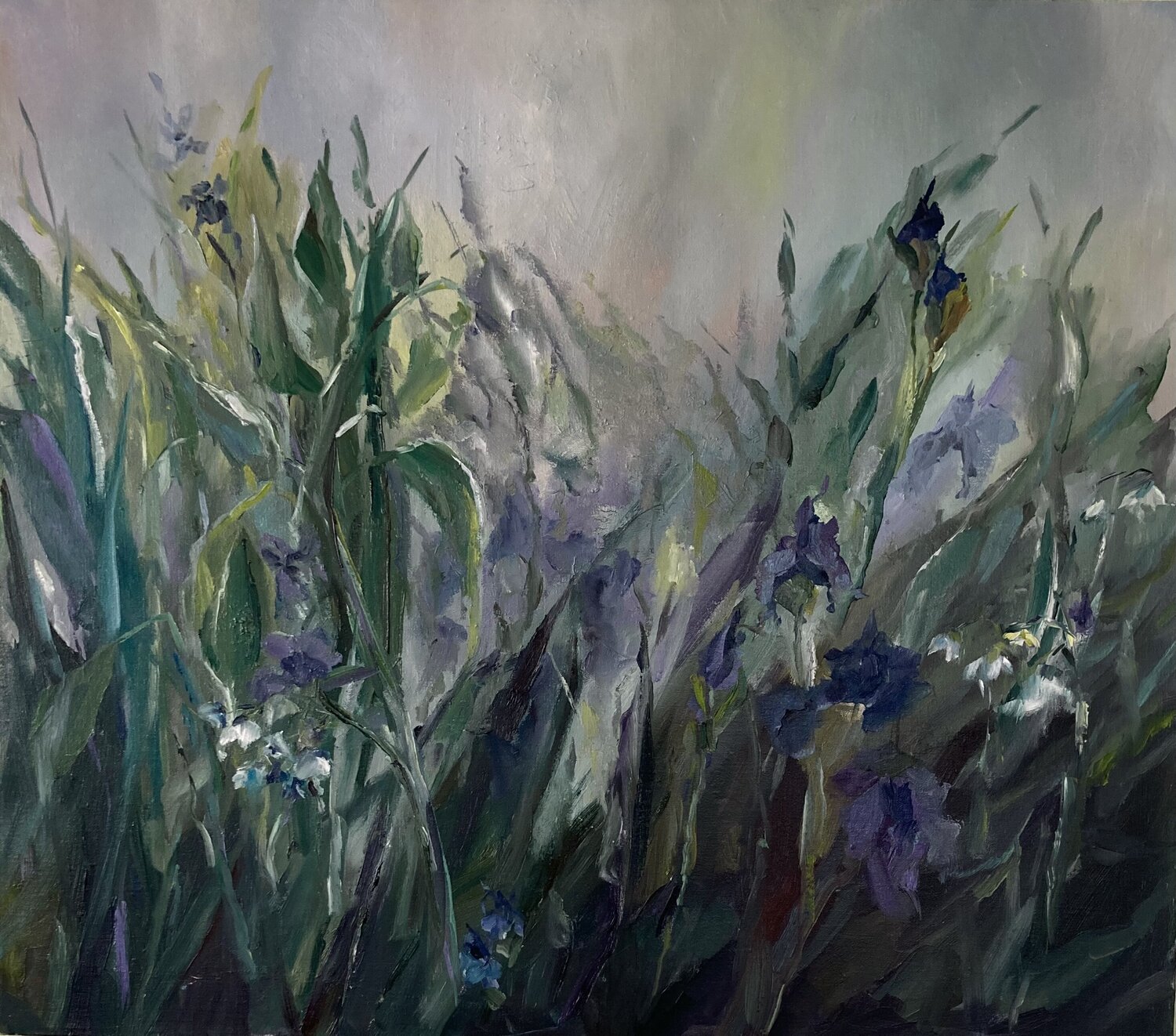Wilde Gräser Kseniia Dobriakova Original painting for sale