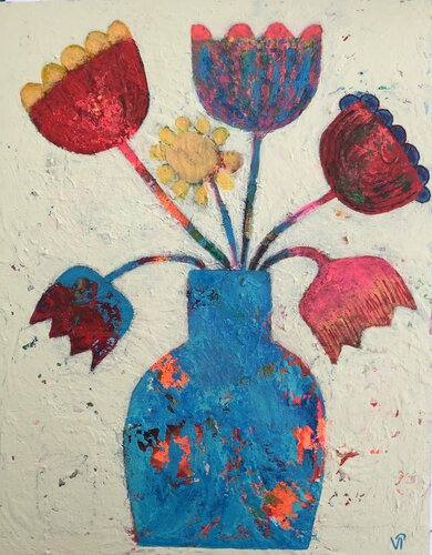 Blumen by Lina Ifeacho, Painting for Sale on Select