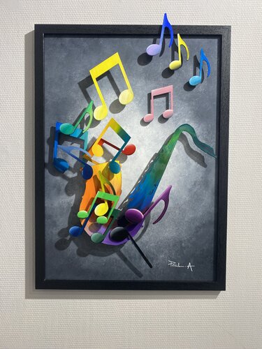 Saxo Pop by PAUL Alain, Painting for Sale on Select