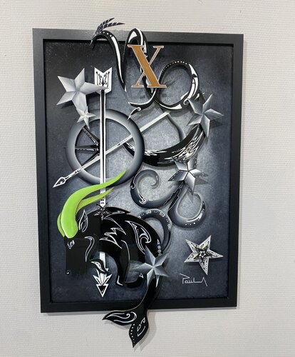 - X - (Capricorne) by PAUL Alain, Painting for Sale on Select