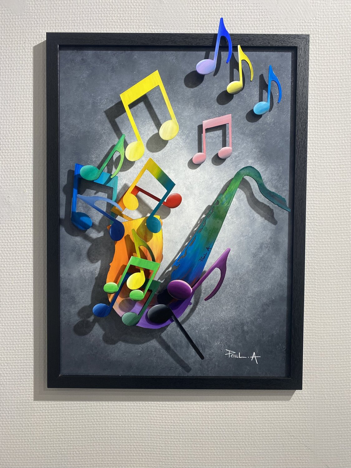 Saxo Pop PAUL Alain Original painting for sale
