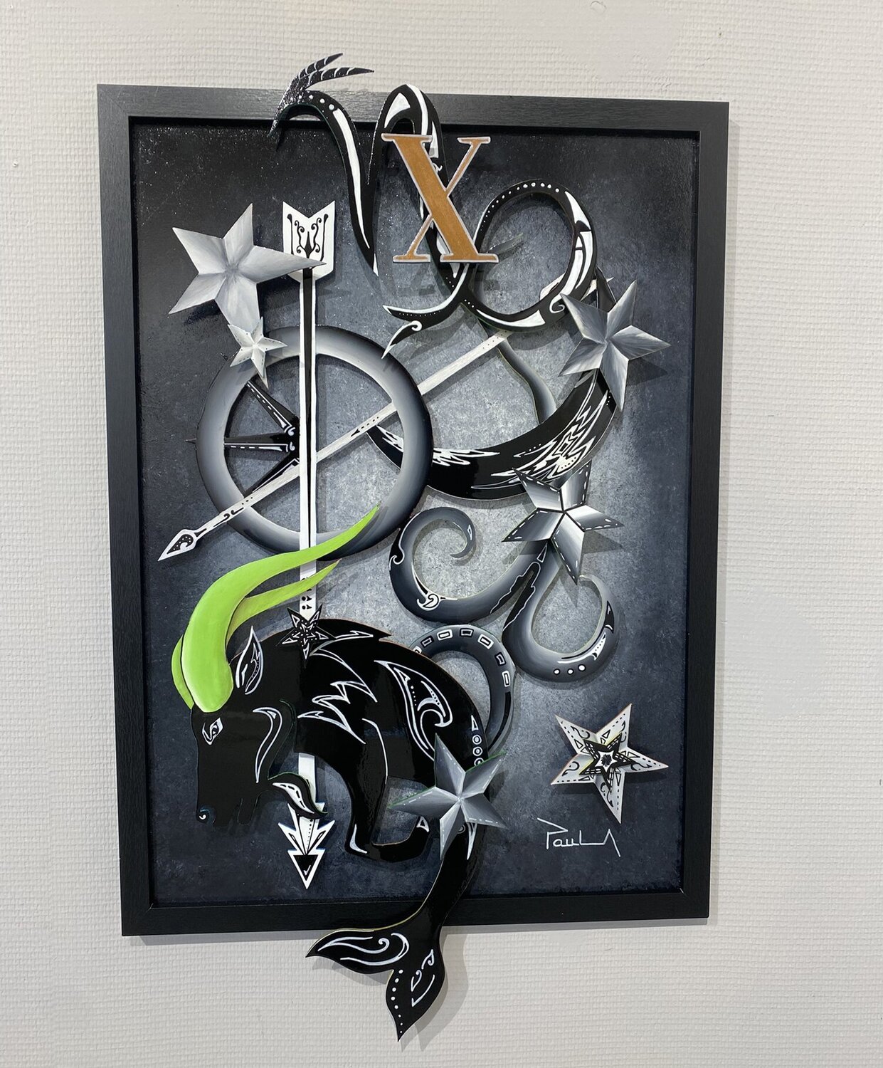- X - (Capricorne) PAUL Alain Original painting for sale