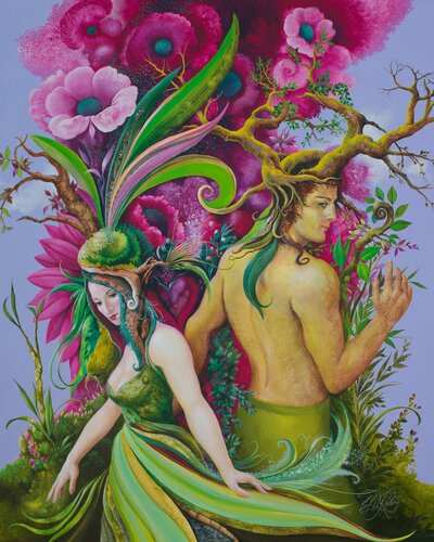 Mit Dir by Carl Röhrig, Painting for Sale on Select
