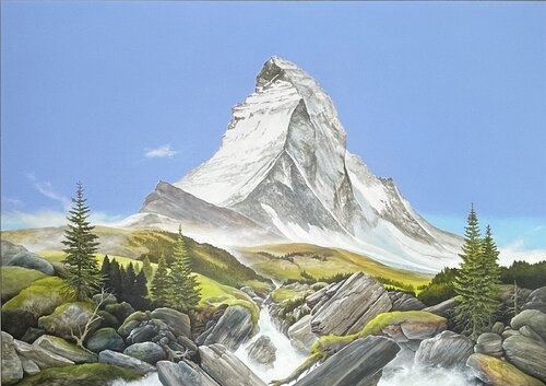 Matterhorn by Carl Röhrig, Painting for Sale on Select