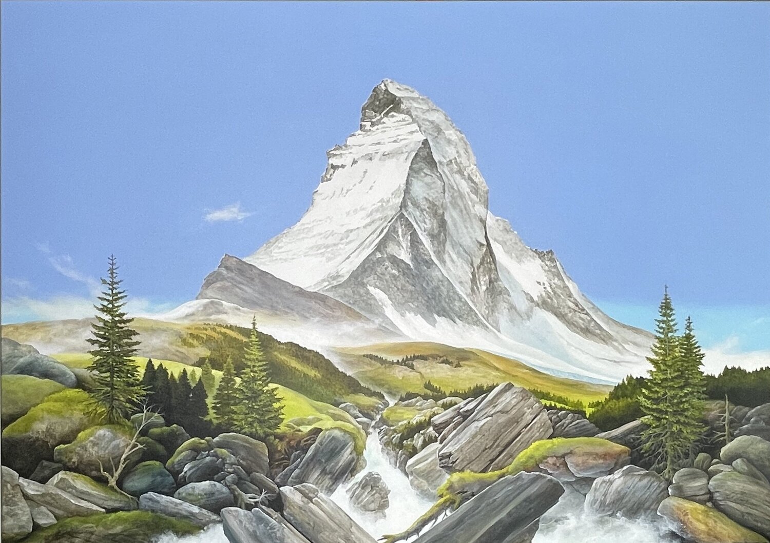 Matterhorn Carl Röhrig Original painting for sale