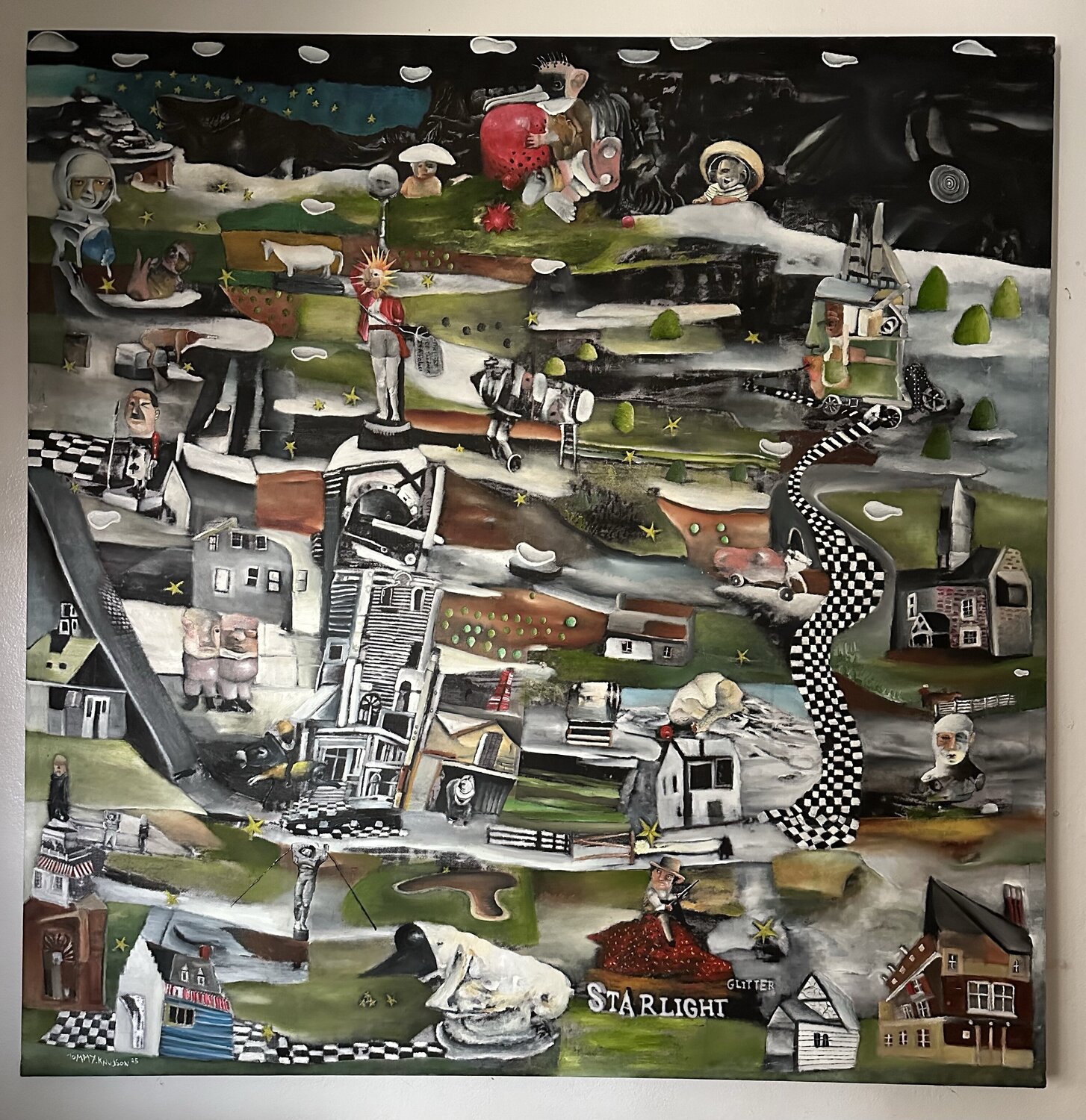 Starlight Glitter Tommy Knudson Original painting for sale