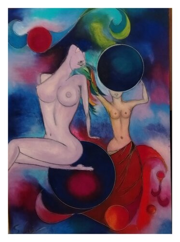 Auferstehung der Göttinnen Teil 2 by Sylvia Lessig, Painting for Sale on Select