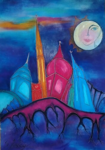 Verwurzelte Träumerei by Sylvia Lessig, Painting for Sale on Select
