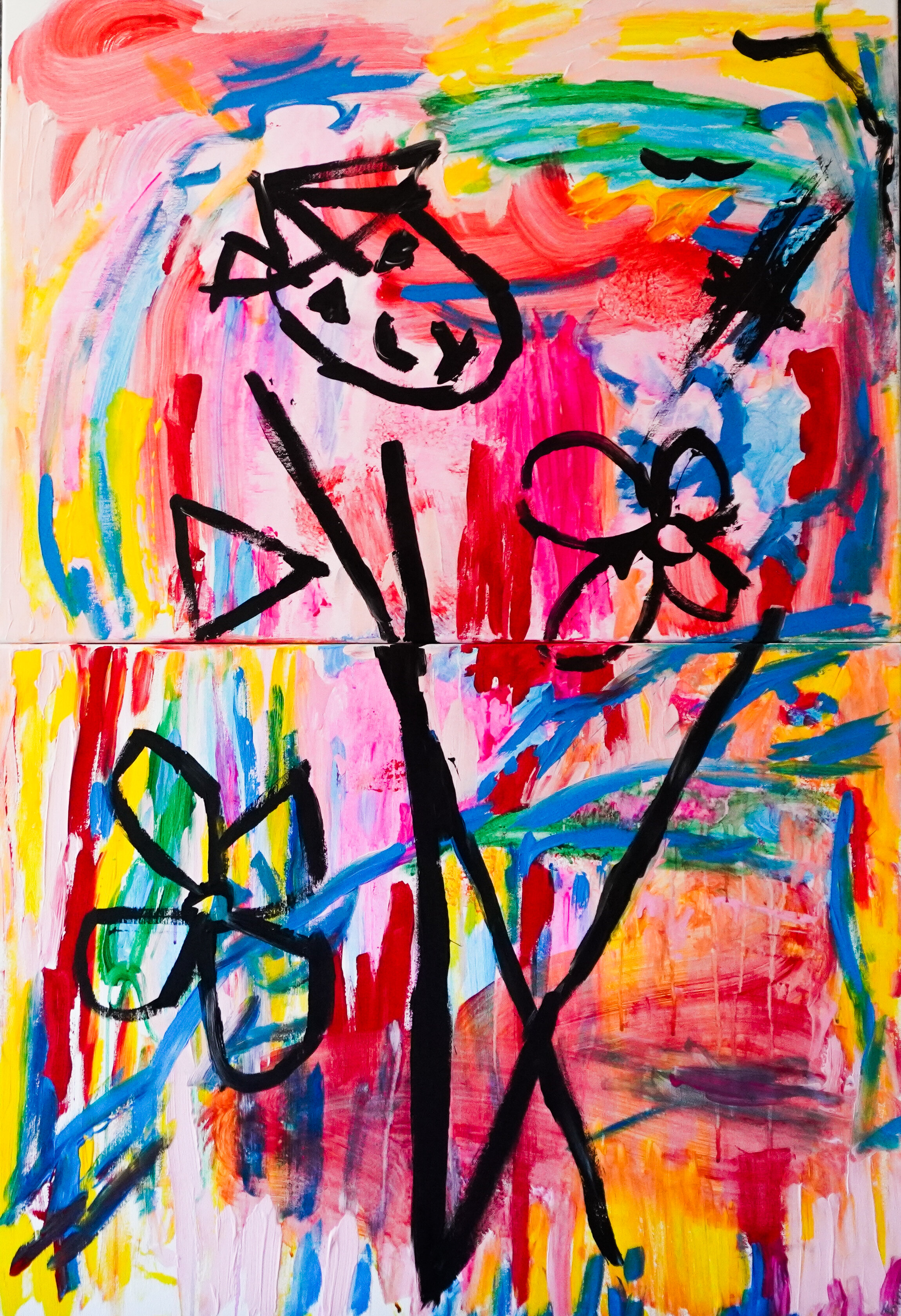 Innocent Tears- Large abstract painting