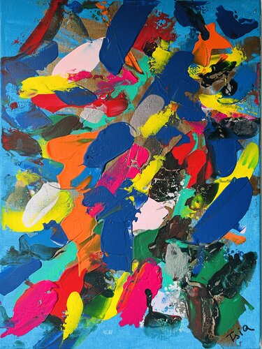 Pensée pluvieuse (Rainy Thought) by Tsia Tskhovrebashvili, Painting for Sale on Select