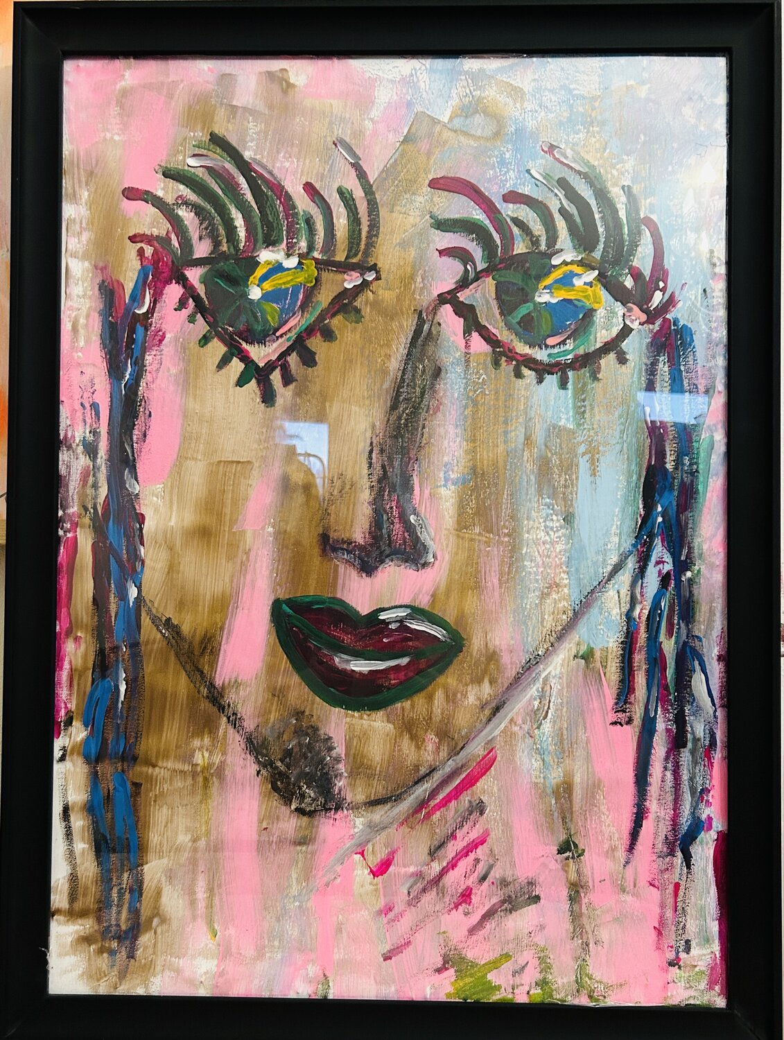 Girl from another world Tsia Tskhovrebashvili Original painting for sale