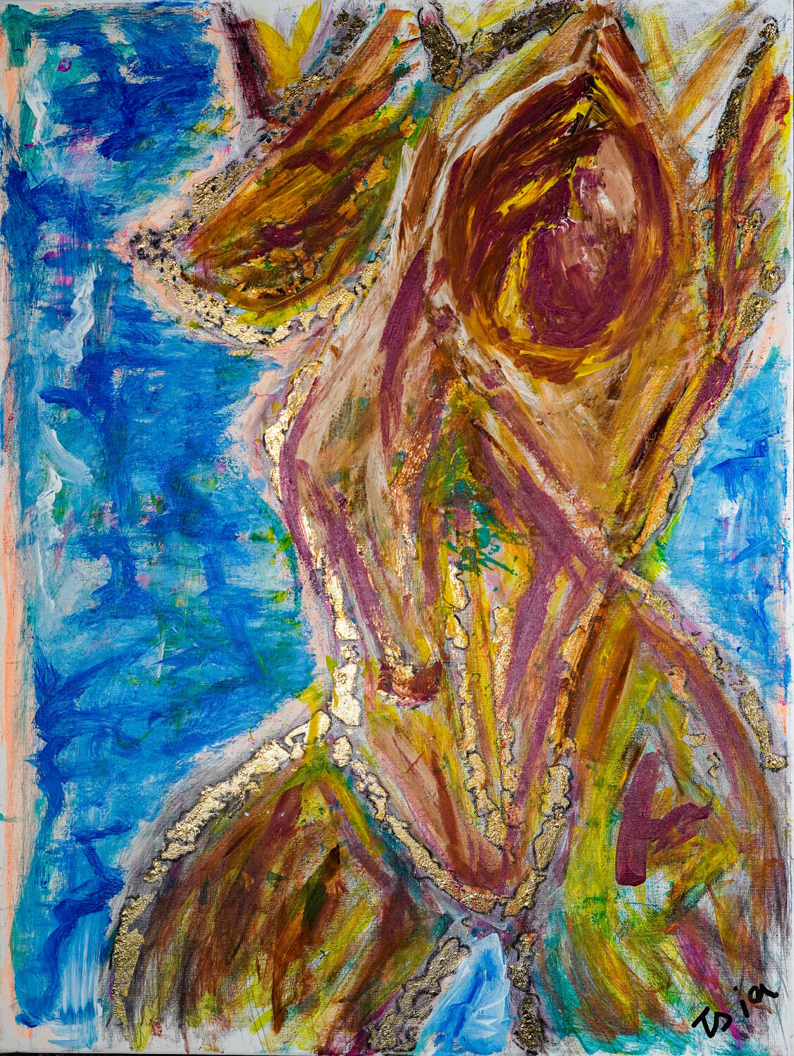 Freedom Tsia Tskhovrebashvili Original painting for sale