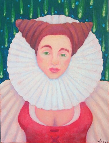 La favorita del Re by Alice Cappellari, Painting for Sale on Select