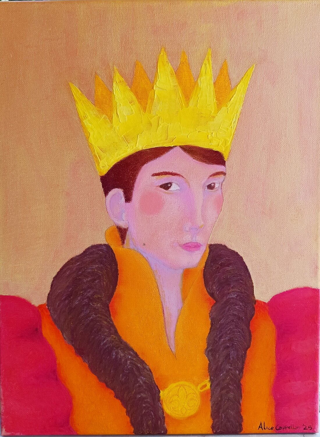 Il giovane Re Alice Cappellari Original painting for sale