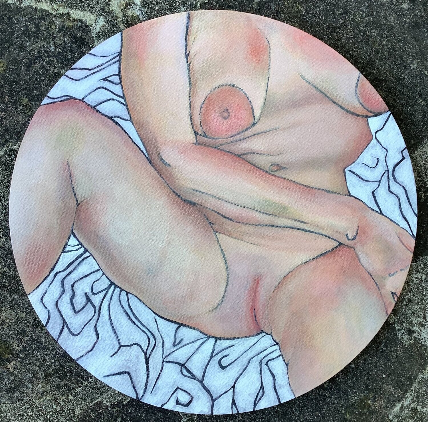 Studio di nudo Alice Cappellari Original painting for sale